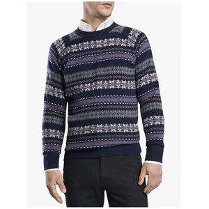 Peter Millar Men’s Mountainside Wicked Fair Isle Crewneck Sweater